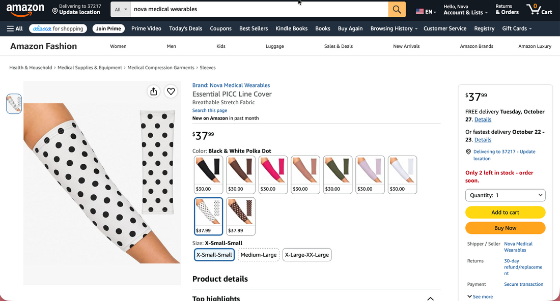 Nova Medical Wearables Is Now on Amazon