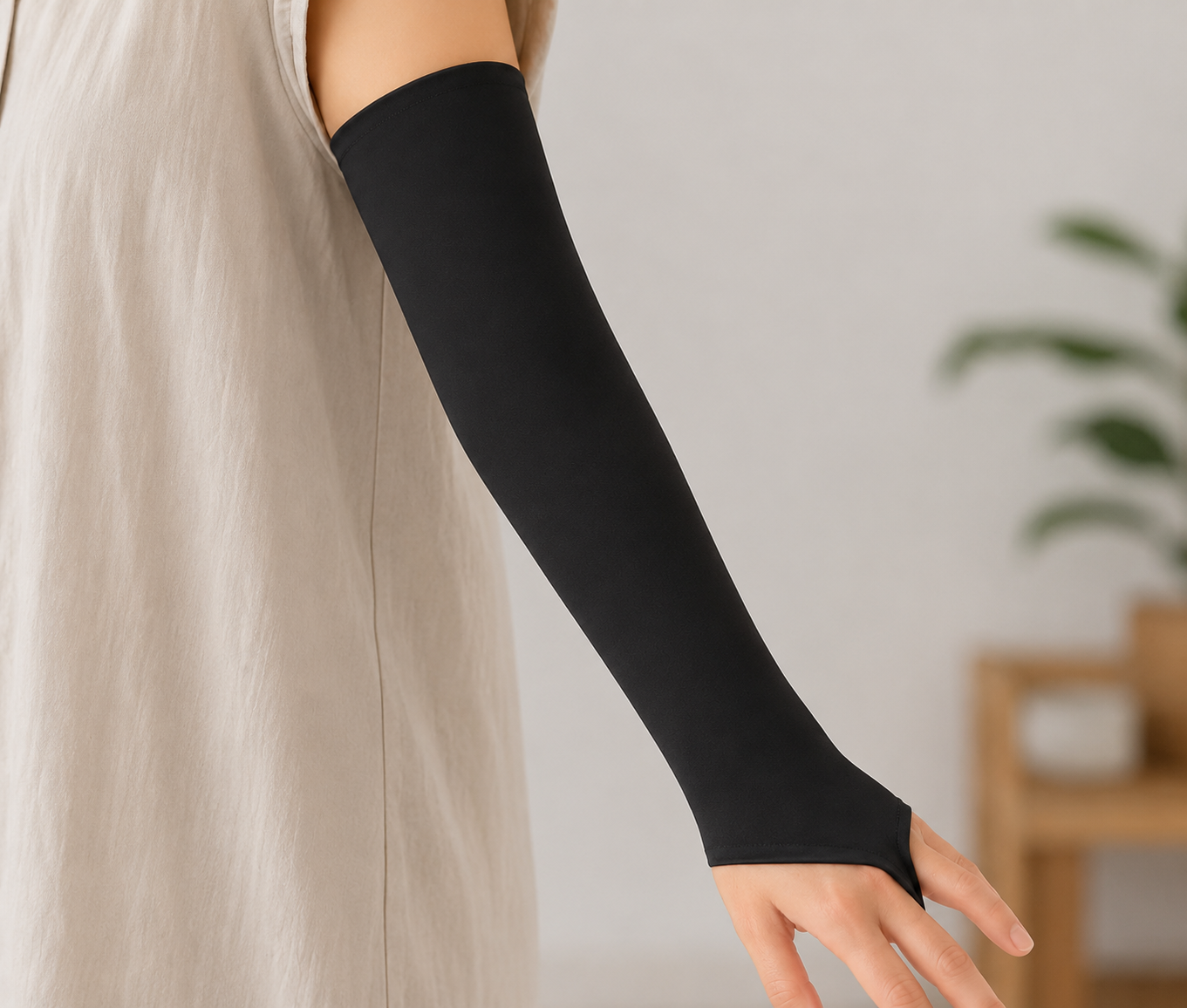 picc sleeve or piccline or midline cover on arm 